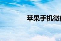 苹果手机微信手写怎么设置