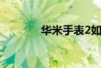 华米手表2如何进行唤醒教程