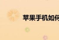 苹果手机如何设置来电闪光灯