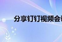 分享钉钉视频会议只显示头像的方法