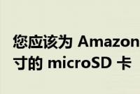 您应该为 Amazon Fire 平板电脑购买什么尺寸的 microSD 卡