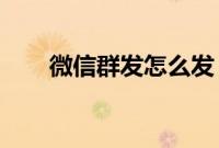 微信群发怎么发:微信消息群发教程
