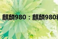 麒麟980：麒麟980和麒麟990有什么不一样