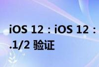 iOS 12：iOS 12：苹果怎么关闭了 iOS 12.3.1/2 验证