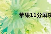 苹果11分屏功能如何使用教程