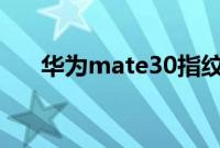 华为mate30指纹解锁特效该如何使用
