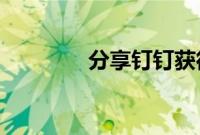 分享钉钉获得头像框的方法
