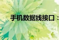 手机数据线接口：华为数据线接口介绍