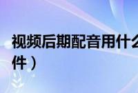 视频后期配音用什么（视频后期配音用什么软件）