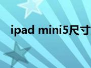 ipad mini5尺寸如何（ipad mini5尺寸）