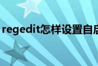 regedit怎样设置自启动（regedit怎么打开）