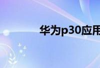 华为p30应用分身要怎么设置