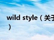 wild style（关于wild style的基本详情介绍）