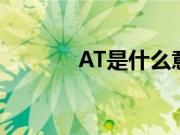 AT是什么意思（有什么用？）