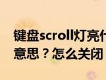 键盘scroll灯亮什么意思（trcoff灯亮是什么意思？怎么关闭？）