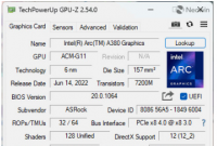 Intel Arc A380 通过最新驱动程序获得 150MHz 提升