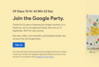Google 庆祝其 25 岁生日 其欧洲在线商店推出优惠活动