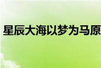 星辰大海以梦为马原句（星辰大海以梦为马）