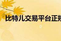 比特儿交易平台正规吗（比特儿交易平台）