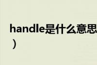 handle是什么意思中文（handle是什么意思）