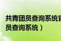 共青团员查询系统官网个人档案（中国共青团员查询系统）