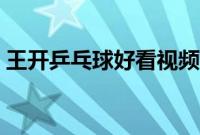 王开乒乓球好看视频（王开乒乓球个人资料）