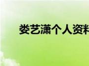 娄艺潇个人资料简介（胡一菲扮演者）