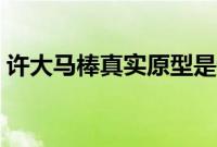 许大马棒真实原型是谁（许大马棒真实原型）