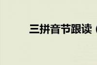 三拼音节跟读（三拼音节拼读表）