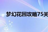 梦幻花园攻略75关图解（梦幻花园攻略）