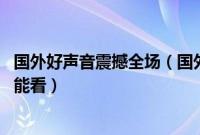 国外好声音震撼全场（国外那个好声音叫什么名字 国内在哪能看）