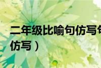 二年级比喻句仿写句子100例（二年级比喻句仿写）