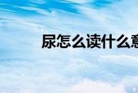 尿怎么读什么意思（尿尿怎么读）