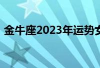金牛座2023年运势女（金牛座2020年运势）