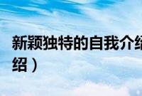 新颖独特的自我介绍简短（新颖独特的自我介绍）