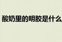 酸奶里的明胶是什么成分(明胶是什么成分)