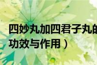 四妙丸加四君子丸的功效与作用（四君子丸的功效与作用）