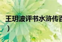 王玥波评书水浒传百度云（王玥波评书水浒传）