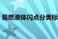 易燃液体闪点分类标准（易燃液体闪点分类）