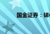 国金证券：锑供需有望持续向好