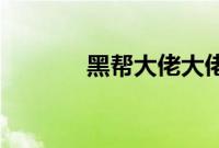 黑帮大佬大佬的365天第一季