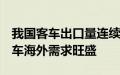 我国客车出口量连续6个月正增长，新能源客车海外需求旺盛