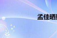孟佳晒照公布恋情