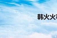 韩火火事件是什么