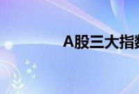 A股三大指数开盘集体下跌