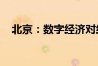 北京:数字经济对经济增长贡献率超六成