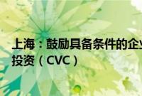 上海：鼓励具备条件的企业开展市场化产业并购和企业风险投资（CVC）