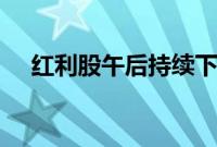红利股午后持续下挫，中国海油跌超5%
