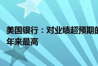 美国银行：对业绩超预期的公司，投资者给予的奖励达2018年来最高