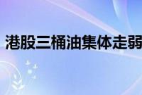 港股三桶油集体走弱，中国海洋石油跌超3%